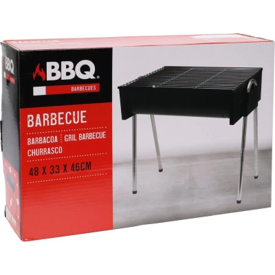 Bbq Gril na dřevěné uhlí hranatý 44 x 32 cm