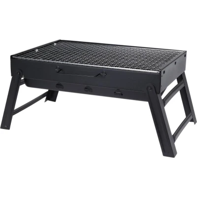 Bbq Gril na dřevěné uhlí skládací 43 x 29 x 23,5 cm černá Bbq Gril na dřevěné uhlí skládací 43 x 29 x 23,5 cm černá