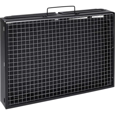 Bbq Gril na dřevěné uhlí skládací 43 x 29 x 23,5 cm černá