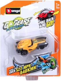 BBurago Autíčko GoGears Extreme na zpětné natažení 7cm na kartě