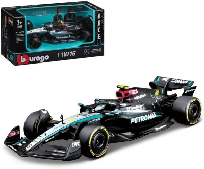 BBurago Auto F1 Team Mercedes-AMG Petronas W15 Lewis Hamilton kov