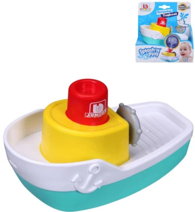 BBurago Junior baby člun s vodotryskem do vody do vany na baterie BBurago Junior baby člun s vodotryskem do vody do vany na baterie