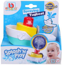 BBurago Junior baby člun s vodotryskem do vody do vany na baterie