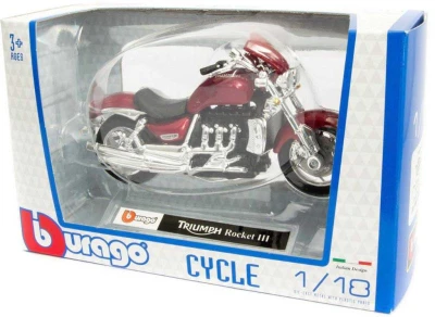 BBurago Motorka 12cm kovový model 1:18 různé druhy v krabici