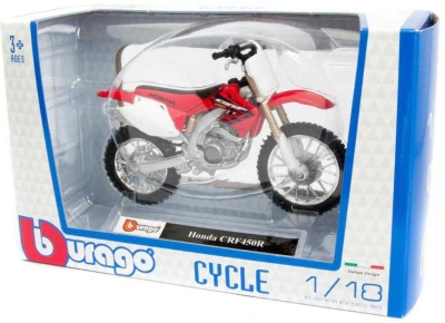 BBurago Motorka 12cm kovový model 1:18 různé druhy v krabici