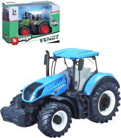 BBurago Traktor farmářský 13cm model kovový 2 druhy v krabici