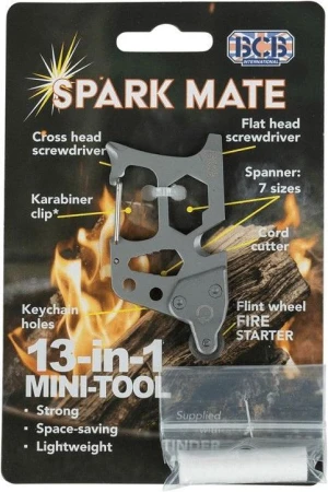BCB Adventure Mini Tool 13-in-1 šedá nářaďová karta