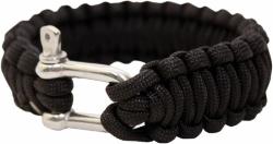 BCB Adventure náramek paracord kov černý