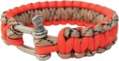 BCB Adventure náramek paracord kov oranžový