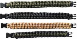 BCB Adventure náramek paracord plast černý