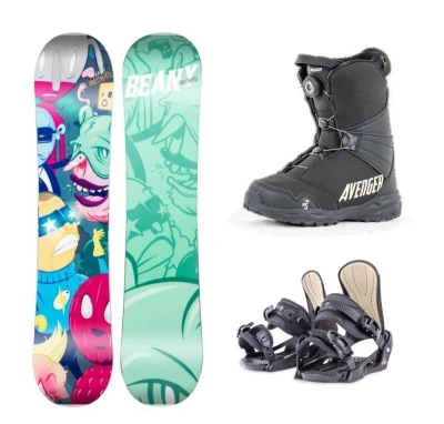 Beany Antihero snowboard + Beany Junior vázání + Beany Avenger BS boty Beany Antihero snowboard + Beany Junior vázání + Beany Avenger BS boty