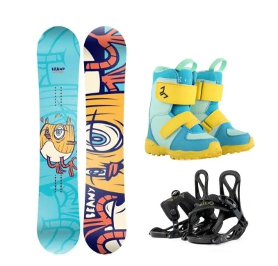 Beany MAD CHICK dětský snowboard + Beany Kido vázání + Beany Joker boty Beany MAD CHICK dětský snowboard + Beany Kido vázání + Beany Joker boty