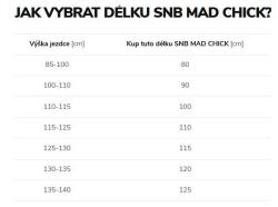 Beany MAD CHICK dětský snowboard POUZE 115 cm (VÝPRODEJ)
