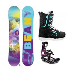 Beany Meadow snowboard + Raven Fastec FT360 black/fuchsia + Raven Diva black/mint topánky