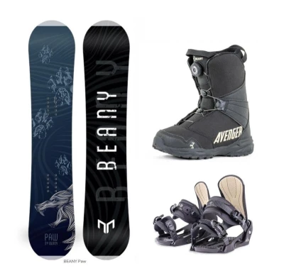 Beany Paw juniorský snowboard + Beany Junior vázání + Beany Avenger BS boty Beany Paw juniorský snowboard + Beany Junior vázání + Beany Avenger BS boty