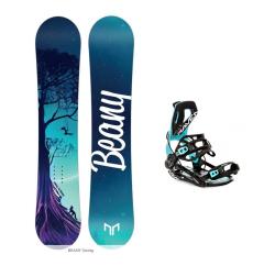 Beany Swing detský/juniorský snowboard + Raven Fastec FT360 black/mint viazanie