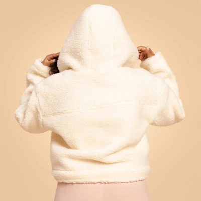 BeastPink Dámska bunda Hoodie Bliss Ivory