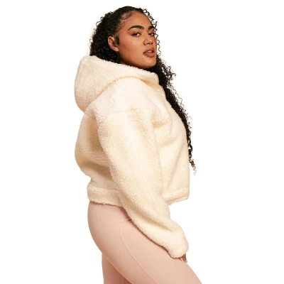 BeastPink Dámska bunda Hoodie Bliss Ivory