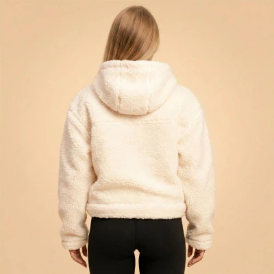 BeastPink Dámska bunda Hoodie Bliss Ivory