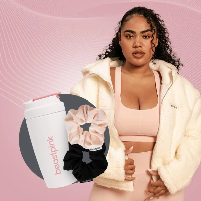BeastPink Dámska bunda Hoodie Bliss Ivory