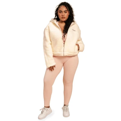 BeastPink Dámska bunda Hoodie Bliss Ivory