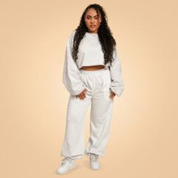 BeastPink Dámská mikina Cropped Bliss Grey