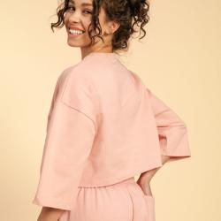 BeastPink Dámské tričko Cropped Serenity Pink