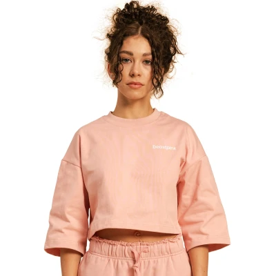 BeastPink Dámské tričko Cropped Serenity Pink