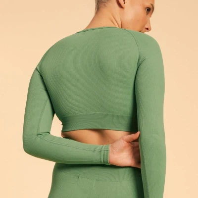 BeastPink Dámsky top Hyper Crop Top Olivine