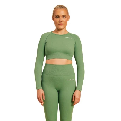 BeastPink Dámsky top Hyper Crop Top Olivine