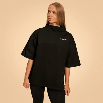 BeastPink Dámske tričko Oversized Bliss Black