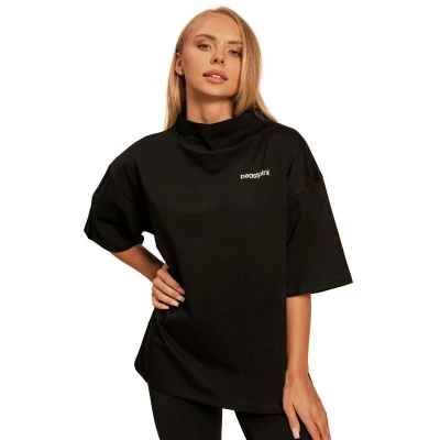 BeastPink Dámske tričko Oversized Bliss Black