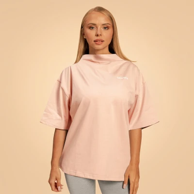 BeastPink Oversized Bliss Pink dámské tričko