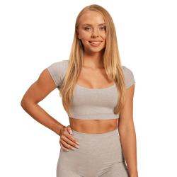 BeastPink Dámské triko Cropped Sense Grey