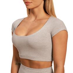 BeastPink Dámské triko Cropped Sense Grey