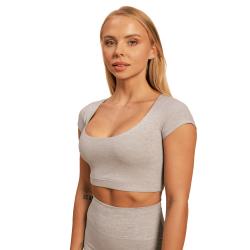 BeastPink Dámské triko Cropped Sense Grey