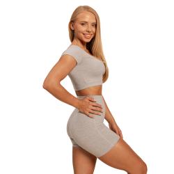 BeastPink Dámské triko Cropped Sense Grey