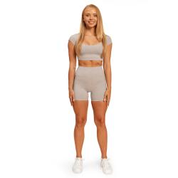BeastPink Dámské triko Cropped Sense Grey