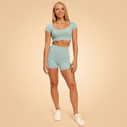 BeastPink Dámské triko Cropped Sense Storm Blue
