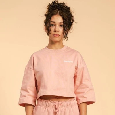 BeastPink Dámské tričko Cropped Serenity Pink BeastPink Dámské tričko Cropped Serenity Pink