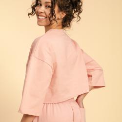 BeastPink Dámské tričko Cropped Serenity Pink