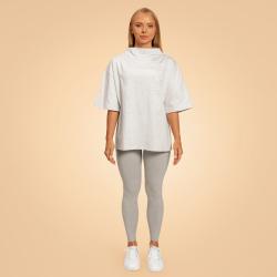 BeastPink Dámské triko Oversized Bliss Grey