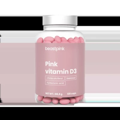 BeastPink Pink Vitamín D3 120 kaps. BeastPink Pink Vitamín D3 120 kaps.
