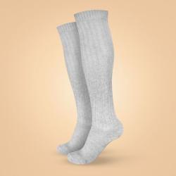 BeastPink Podkolenky Wool Grey