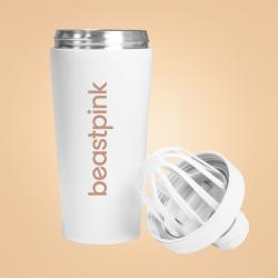 BeastPink Šejkr Steel 650 ml White