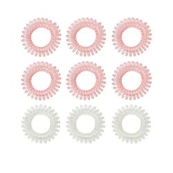 BeastPink Set spirálových gumiček do vlasů pink