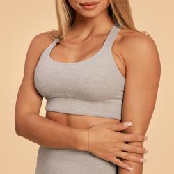 BeastPink Sportovní podprsenka Sense Grey