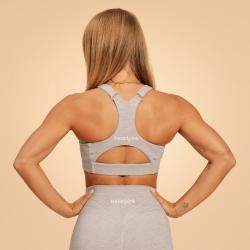BeastPink Sportovní podprsenka Sense Grey