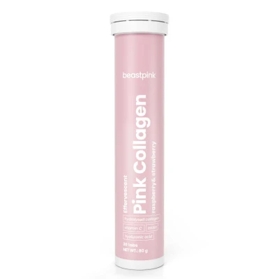 BeastPink Šumivý Pink Collagen 20 tab.