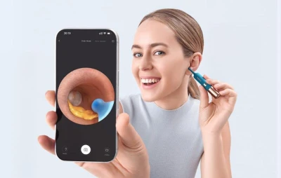 Bebird Earsight Ultra tyrkysovo-měděný kamerový otoskop